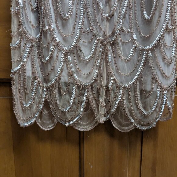 Sequenced, Drop Back Great Gatsby Style Dress - Picture 3 of 4